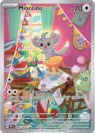 SV05 Temporal Forces  182/162 Minccino  - Holofoil - Illustration Rare