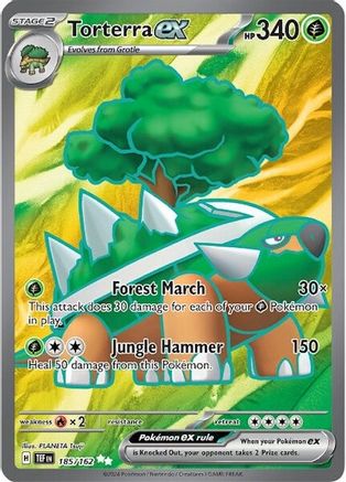 SV05 Temporal Forces  185/162 Torterra ex  - Holofoil - Ultra Rare