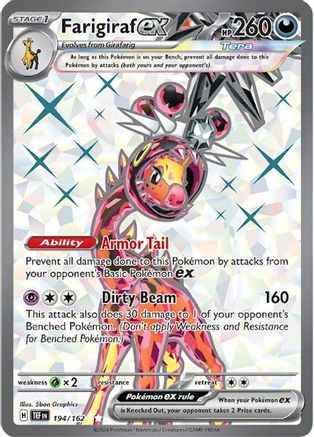 SV05 Temporal Forces  194/162 Farigiraf ex  - Holofoil - Ultra Rare