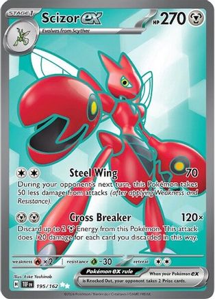 SV05 Temporal Forces  195/162 Scizor ex  - Holofoil - Ultra Rare
