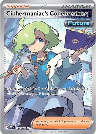 SV05 Temporal Forces  198/162 Ciphermaniac's Codebreaking  - Holofoil - Ultra Rare