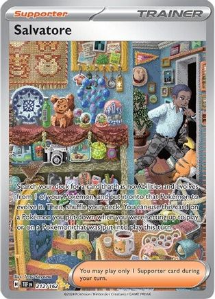 SV05 Temporal Forces  212/162 Salvatore  - Holofoil - Special Illustration Rare