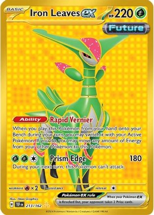 SV05 Temporal Forces  213/162 Iron Leaves ex  - Holofoil - Hyper Rare