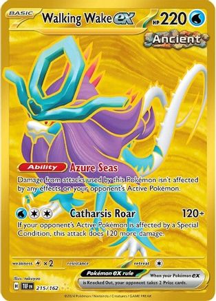 SV05 Temporal Forces  215/162 Walking Wake ex  - Holofoil - Hyper Rare
