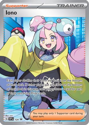 SV Scarlet & Violet Promo Cards  124 Iono  - Holofoil - Promo