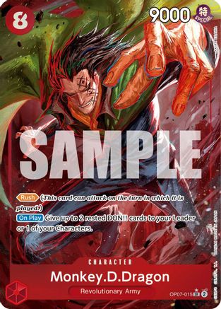 500 Years in the Future  OP07-015 Monkey.D.Dragon (015) (Parallel) (OP07-015)  - Foil - Super Rare