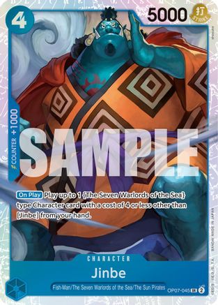 500 Years in the Future  OP07-045 Jinbe (045) (OP07-045)  - Foil - Super Rare