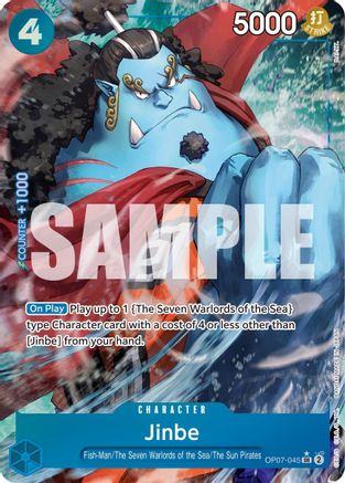 500 Years in the Future  OP07-045 Jinbe (045) (Parallel) (OP07-045)  - Foil - Super Rare
