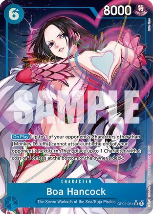 500 Years in the Future  OP07-051 Boa Hancock (051) (Parallel) (OP07-051)  - Foil - Super Rare