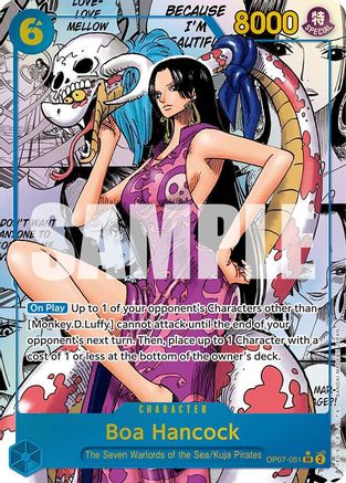 500 Years in the Future  OP07-051 Boa Hancock (051) (Parallel) (Manga) (OP07-051)  - Foil - Super Rare