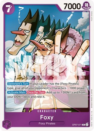500 Years in the Future  OP07-071 Foxy (071) (OP07-071)  - Foil - Rare
