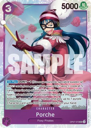 500 Years in the Future  OP07-072 Porche (OP07-072)  - Foil - Super Rare