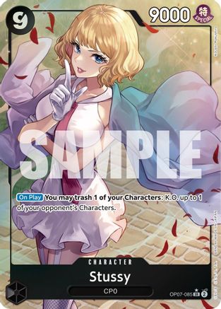 500 Years in the Future  OP07-085 Stussy (Parallel) (OP07-085)  - Foil - Super Rare