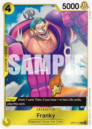500 Years in the Future  OP07-107 Franky (OP07-107)  - Foil - Rare