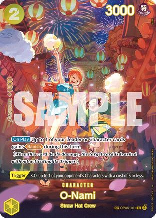 500 Years in the Future  OP06-101 O-Nami (SP) (OP06-101)  - Foil - Rare