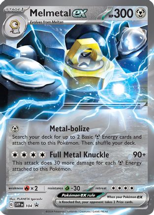 SV Scarlet & Violet Promo Cards  104 Melmetal ex  - Holofoil - Promo