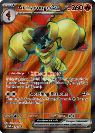 SV Scarlet & Violet Promo Cards  125 Armarouge ex  - Holofoil - Promo