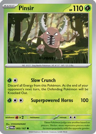 SV06 Twilight Masquerade  003/167 Pinsir  - Common