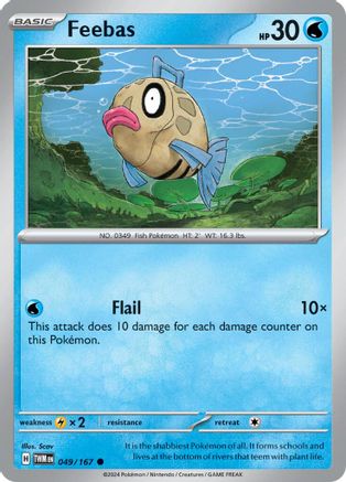 SV06 Twilight Masquerade  049/167 Feebas  - Reverse Holofoil - Common