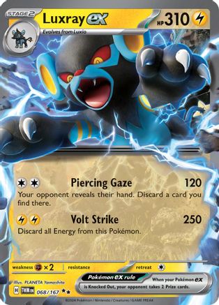 SV06 Twilight Masquerade  068/167 Luxray ex  - Holofoil - Double Rare