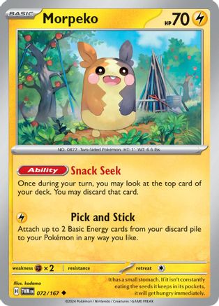 SV06 Twilight Masquerade  072/167 Morpeko  - Uncommon