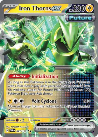 SV06 Twilight Masquerade  077/167 Iron Thorns ex  - Holofoil - Double Rare