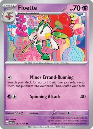 SV06 Twilight Masquerade  087/167 Floette  - Common