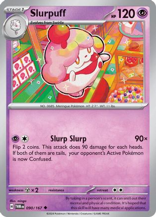 SV06 Twilight Masquerade  090/167 Slurpuff  - Reverse Holofoil - Uncommon
