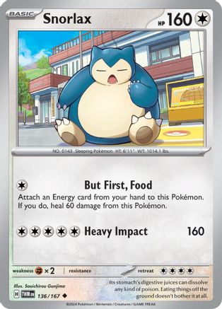 SV06 Twilight Masquerade  136/167 Snorlax  - Uncommon