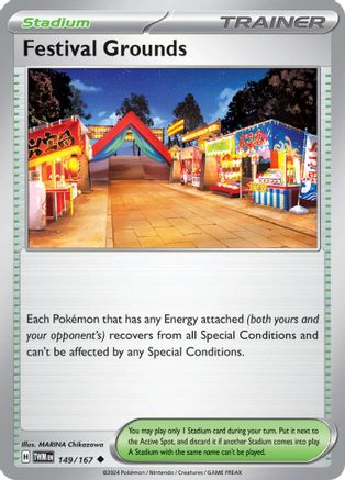 SV06 Twilight Masquerade  149/167 Festival Grounds  - Reverse Holofoil - Uncommon