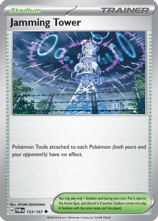 SV06 Twilight Masquerade  153/167 Jamming Tower  - Reverse Holofoil - Uncommon