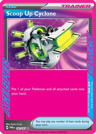 SV06 Twilight Masquerade  162/167 Scoop Up Cyclone  - Holofoil - ACE SPEC Rare