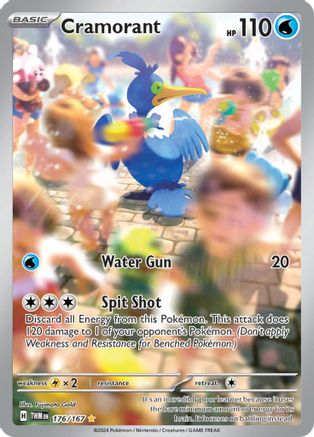 SV06 Twilight Masquerade  176/167 Cramorant  - Holofoil - Illustration Rare