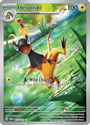 SV06 Twilight Masquerade  177/167 Heliolisk  - Holofoil - Illustration Rare
