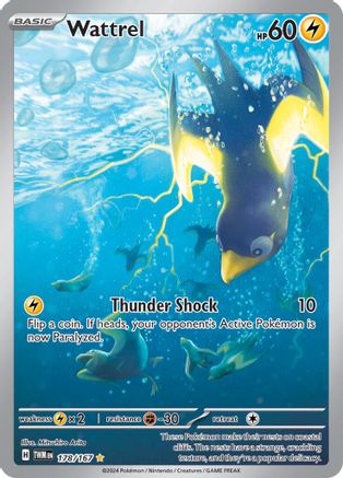 SV06 Twilight Masquerade  178/167 Wattrel  - Holofoil - Illustration Rare
