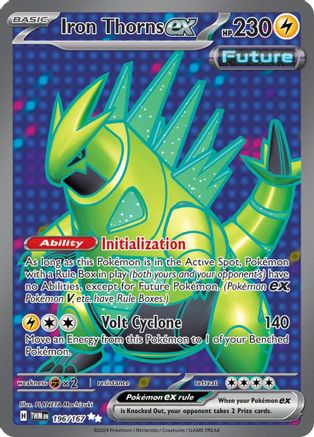 SV06 Twilight Masquerade  196/167 Iron Thorns ex  - Holofoil - Ultra Rare