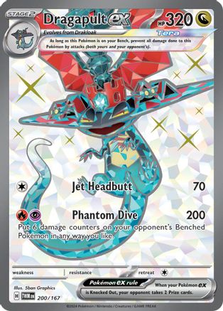 SV06 Twilight Masquerade  200/167 Dragapult ex  - Holofoil - Ultra Rare