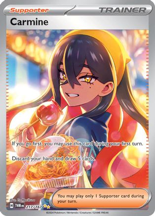 SV06 Twilight Masquerade  217/167 Carmine  - Holofoil - Special Illustration Rare