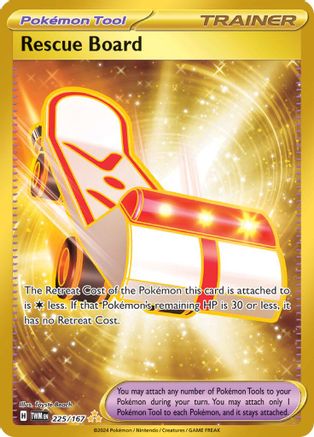 SV06 Twilight Masquerade  225/167 Rescue Board  - Holofoil - Hyper Rare