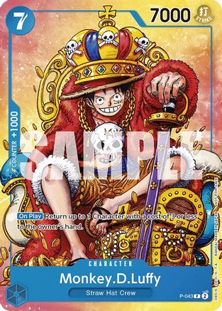 One Piece Promotion Cards  P-043 Monkey.D.Luffy (Convention Promo 2024) (P-043)  - Foil - Promo