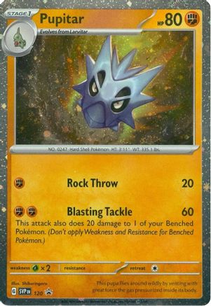 SV Scarlet & Violet Promo Cards  120 Pupitar  - Holofoil - Promo