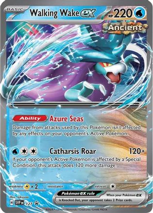 SV Scarlet & Violet Promo Cards  127 Walking Wake ex  - Holofoil - Promo