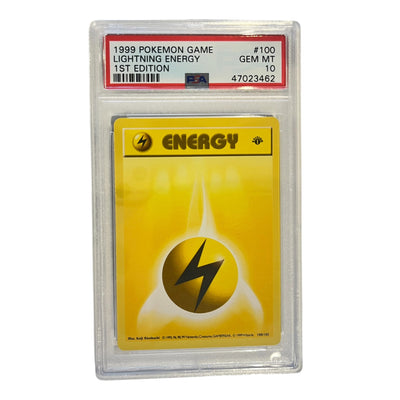 Base Set Shadowless  100/102 PSA10 #47023462 Lightning Energy  - 1st Edition - Common