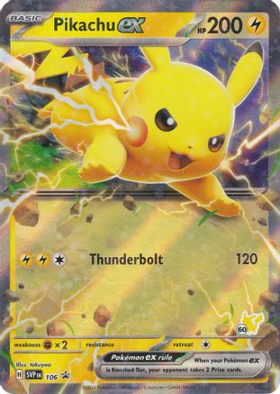 Battle Academy 2024  106 Pikachu ex (Pikachu 60)  - Holofoil - Holo Rare