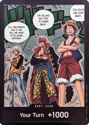 500 Years in the Future  DON!! Card (Trafalgar Law, Eustass Kid and Monkey.D.Luffy) (Double Pack Set Vol. 4)  - Foil - DON!!