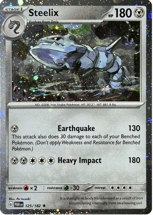 Miscellaneous Cards & Products  125/182 Steelix  - Holofoil - Rare