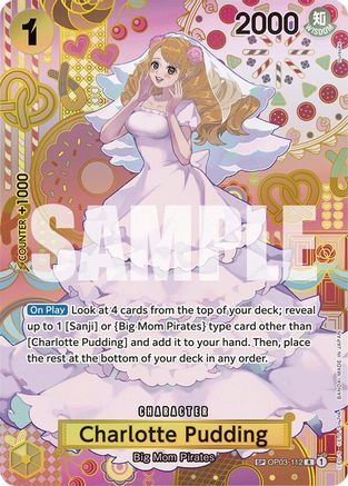 Two Legends  OP03-112 Charlotte Pudding (SP) (OP03-112)  - Foil - Rare