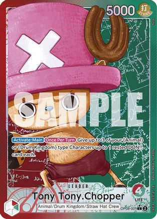 Two Legends  OP08-001 Tony Tony.Chopper (001) (Parallel) (OP08-001)  - Foil - Leader