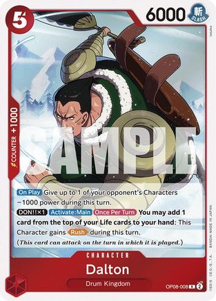 Two Legends  OP08-008 Dalton (OP08-008)  - Foil - Rare