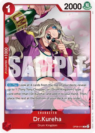 Two Legends  OP08-015 Dr.Kureha (OP08-015)  - Foil - Rare